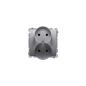 Simon Basic Gniazdo podwójne b/u 16A IP20 stal inox BMG2M.01/21 Simon Basic Gniazdo podwójne b/u 16A IP20 stal inox BMG2M.01/21