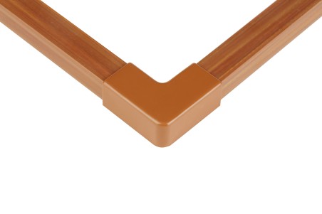 ŁĄCZNIK KĄTOWY KABLOWY AKS Zielonka DREWNO CIEMNE 15x25 ZŁĄCZKA