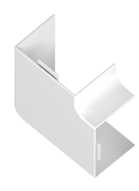 AKS Zielonka Łącznik kątowy LK 60/150 (biały) - Kopia
