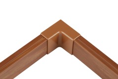 Narożnik Wewnętrzny NW 18x20 Drewno Ciemne AKS Zielonka Złączka Kanału
