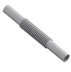 AKS Zielonka Złączka elastyczna do rur 16mm szara - Kopia