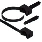 UCHWYT DO RUR 32-60mm AKS ZIELONKA ZACISKOWY PVC ANTRACYT MOCNY