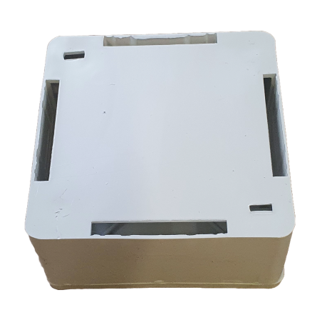 Puszka Natynkowa 80x80 AKS Zielonka Biała Elektroinstalacyjna