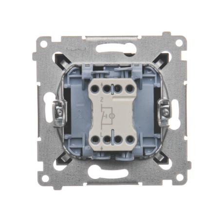 Simon 54 Przycisk /światło/ z podświetleniem, szybkozłącza, antracyt DS1L.01/48