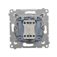 Simon 54 Przycisk /światło/ z podświetleniem, szybkozłącza, srebrny mat DS1L.01/43