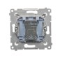 Simon 54 Łącznik świecznikowy z podświetleniem srebrny mat DW5ABL.01/43 Simon 54 Łącznik świecznikowy z podświetleniem srebrny mat DW5ABL.01/43