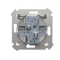 Simon 54 Łącznik schodowy podwójny z podświetleniem złoty mat DW6/2L.01/44