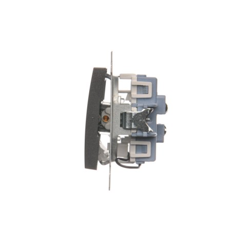 Simon 54 Łącznik schodowy podwójny z podświetleniem antracyt DW6/2L.01/48