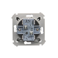Simon 54 Łącznik schodowy podwójny z podświetleniem antracyt DW6/2L.01/48