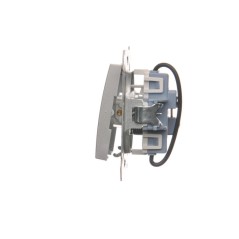 Simon 54 Przycisk żaluzjowy z blokadą elektryczną srebrny mat DZP1W.01/43