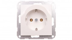 Fiorena Gniazdo pojedyncze SCHUKO 16A 250V białe 22000502