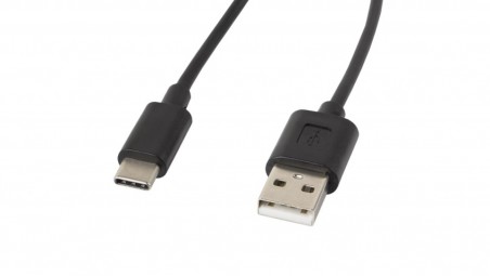 Przewód połączeniowy USB 2.0 HighSpeed 1,8m USB-C - USB A CA-USBO-10CC-0018-BK