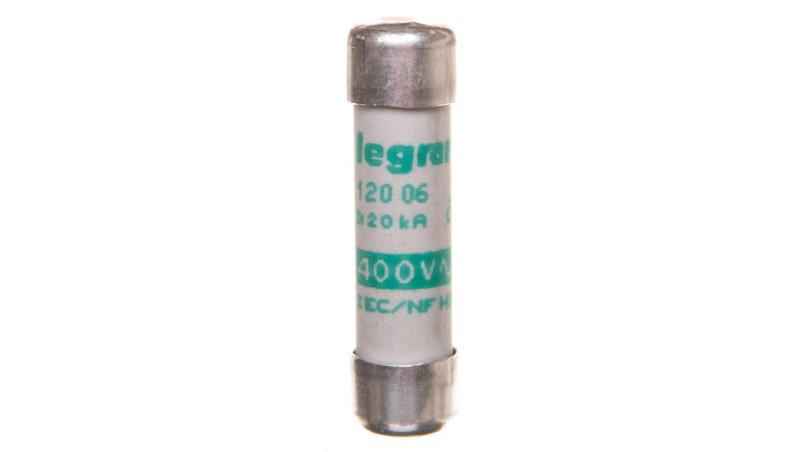 Wkładka bezpiecznikowa cylindryczna 8,5x31,5mm 6A aM 500V 012006 Wkładka bezpiecznikowa cylindryczna 8,5x31,5mm 6A aM 500V 012006