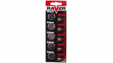 Bateria litowa RAVER CR2032 /blister 5szt./ B7332