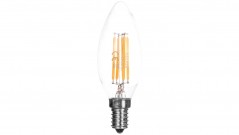 Żarówka LED filament świecowa 230V 4W E14 470lm C35 2700K 25000h LED-2722