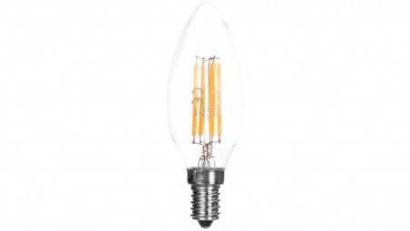 Żarówka LED filament świecowa 230V 4W E14 470lm C35 2700K 25000h LED-2722