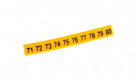 Oznacznik do złączek EZ-5/71-80 żółty R34RR-02050301900 /100szt.