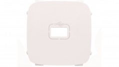 VALENA ALLURE Plakietka gniazda usb z przewodem biały 754755
