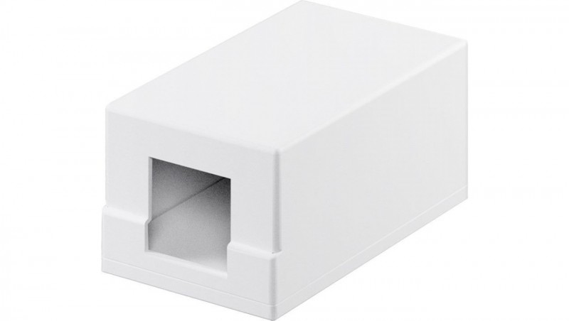 Pusta obudowa Keystone 1-port - umożliwia łatwy montaż metodą Snap-In 79355 Pusta obudowa Keystone 1-port - umożliwia łatwy montaż metodą Snap-In 79355