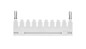 Mostek grzebieniowy 1 na 10 jasnoszary 870-440 /25szt./ Mostek grzebieniowy 1 na 10 jasnoszary 870-440 /25szt./