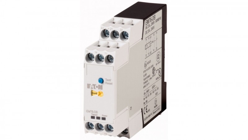 Zabezpieczenie termistorowe 1xPT 24-230V AC z blokadą, restartem zdalnym i lokalnym EMT6-KDB 269471 Zabezpieczenie termistorowe 1xPT 24-230V AC z blokadą, restartem zdalnym i lokalnym EMT6-KDB 269471