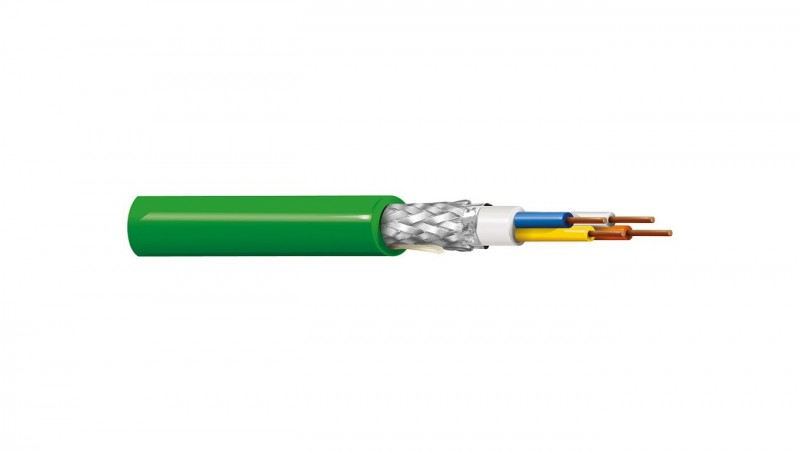 Kabel PROFINET 4x22AWG kat.5e PVC drut zielony BL-70006E.01B100 /100m/