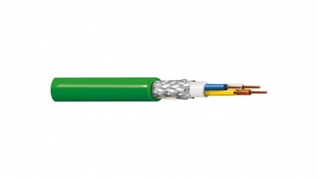 Kabel PROFINET 4x22AWG kat.5e PVC drut zielony BL-70006E.01B100 /100m