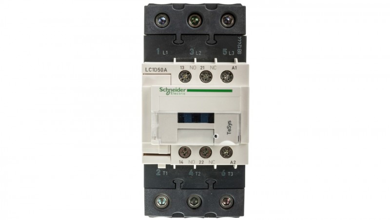TeSys Deca Stycznik mocy 50A 3P 24V AC 1Z 1R (EVK) LC1D50AB7