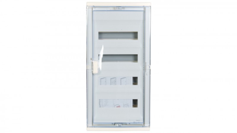 Rozdzielnica modułowa 4x12 podtynkowa IP40 RWN (drzwi transparentne) 602424 Rozdzielnica modułowa 4x12 podtynkowa IP40 RWN (drzwi transparentne) 602424