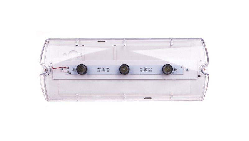 Oprawa awaryjna 3W 1h IP65 IIkl. jednostronna jednozadaniowa HELIOS W 12m HWD/3x1W/C/1/SE/X/TR