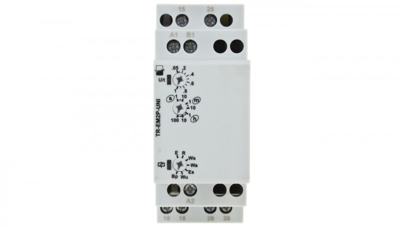 Przekaźnik czasowy 2P 8A 12-240VAC/DC wielofunkcyjny TR-EM2P-UNI 2613057