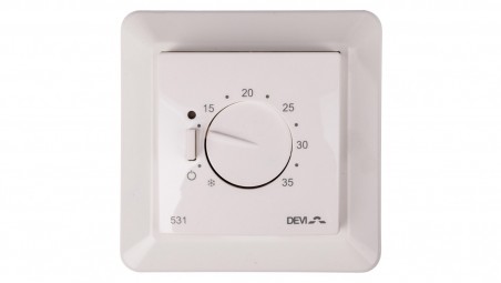 Termostat DEVIreg 531 230V 16A -5-35C IP31 biały 140F1034