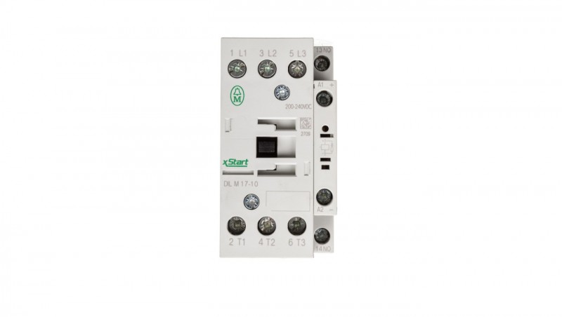 Stycznik mocy 17A 3P 220V DC 1Z 0R DILM17-10(RDC240) 277021 Stycznik mocy 17A 3P 220V DC 1Z 0R DILM17-10(RDC240) 277021