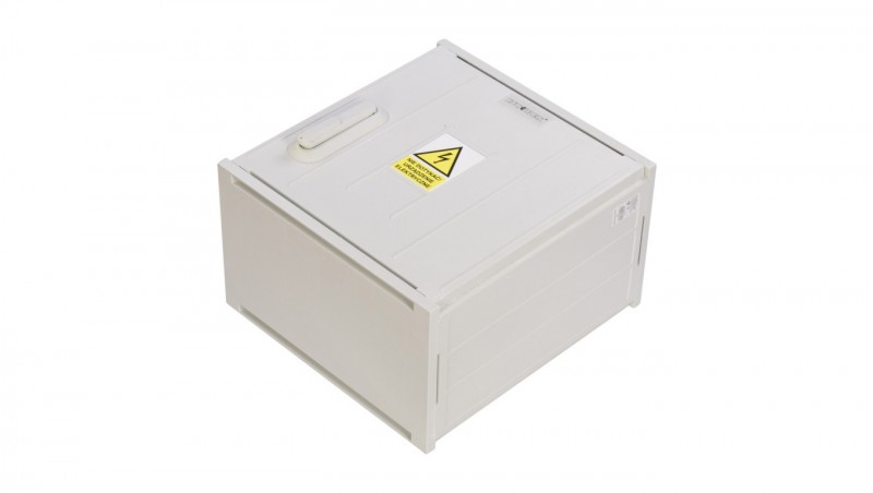 Obudowa termoutwardzalna IP44 (daszek płaski,zamek na wkładke i kłódkę,cięgna z PCV,zawiasy z PCV) STN 40x42 IOB-31110