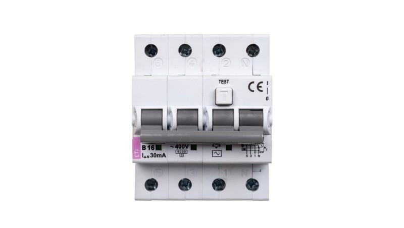 Wyłącznik różnicowo-nadprądowy 4P 16A B 0,03A typ AC KZS-4M 002174004 Wyłącznik różnicowo-nadprądowy 4P 16A B 0,03A typ AC KZS-4M 002174004