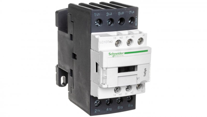 TeSys Deca Stycznik mocy 40A AC-1 4P 110V AC 1Z 1R LC1DT40F7 TeSys Deca Stycznik mocy 40A AC-1 4P 110V AC 1Z 1R LC1DT40F7