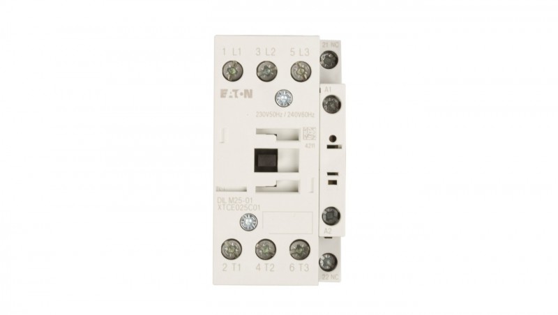Stycznik mocy 25A 3P 230V AC 0Z 1R DILM25-01(230V50HZ,240V60HZ) 277164 Stycznik mocy 25A 3P 230V AC 0Z 1R DILM25-01(230V50HZ,240V60HZ) 277164