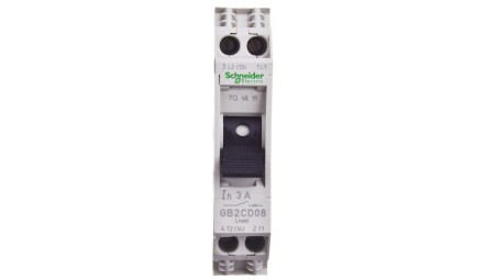 Wyłącznik termo-magnetyczny 1+N 3A AC GB2CD08