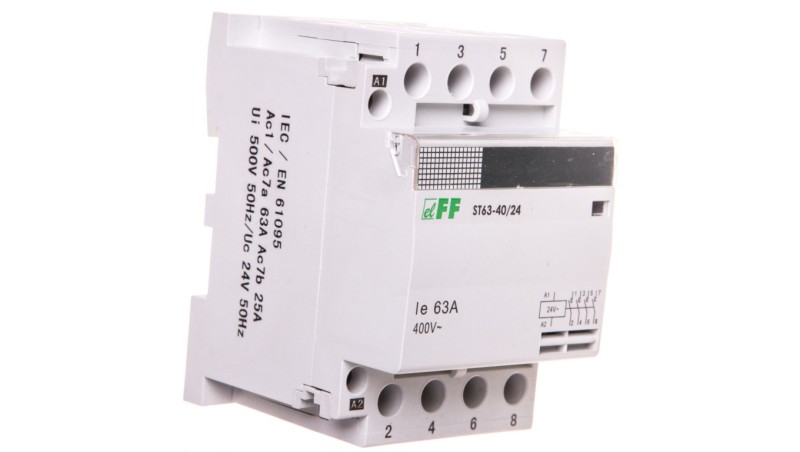 Stycznik modułowy 63A 4Z 0R 24V AC ST63-40-24V Stycznik modułowy 63A 4Z 0R 24V AC ST63-40-24V