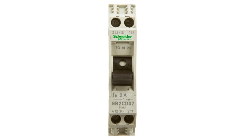 Wyłącznik termo-magnetyczny 1+N 2A AC GB2CD07 Wyłącznik termo-magnetyczny 1+N 2A AC GB2CD07