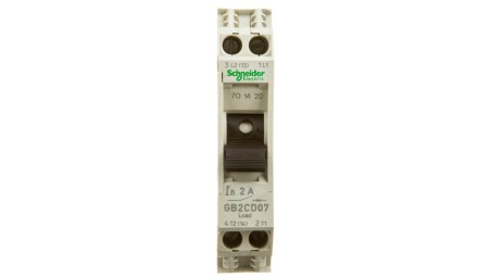 Wyłącznik termo-magnetyczny 1+N 2A AC GB2CD07