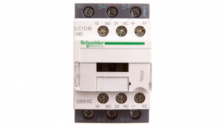 Stycznik mocy 18A 3P 220V DC 1Z 1R LC1D18MD