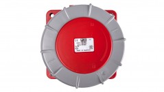 Gniazdo tablicowe 125A 5P 400V /120x120/ czerwone IP67 POWER TWIST 345-6