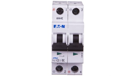 Wyłącznik nadprądowy 2P C 2A 15kA DC FAZ C2/2-DC 279134