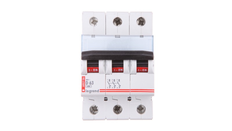 Wyłącznik nadprądowy 3P D 63A 6kA AC S303 TX3 403761