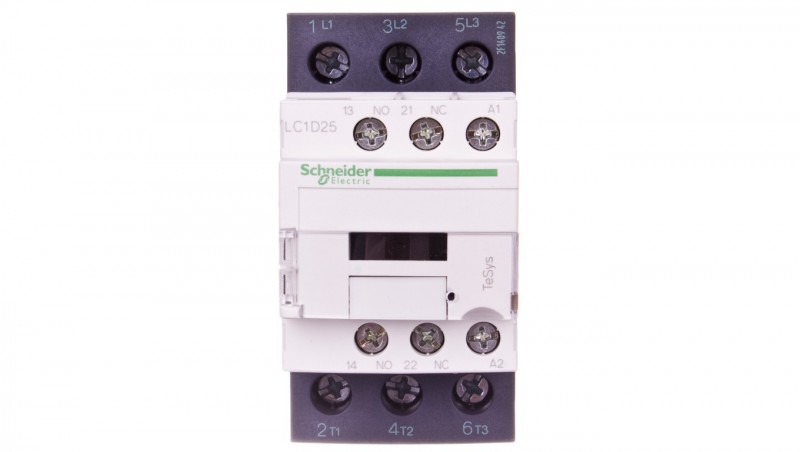 TeSys Deca Stycznik mocy 25A 3P 400V AC 1Z 1R LC1D25V7 TeSys Deca Stycznik mocy 25A 3P 400V AC 1Z 1R LC1D25V7