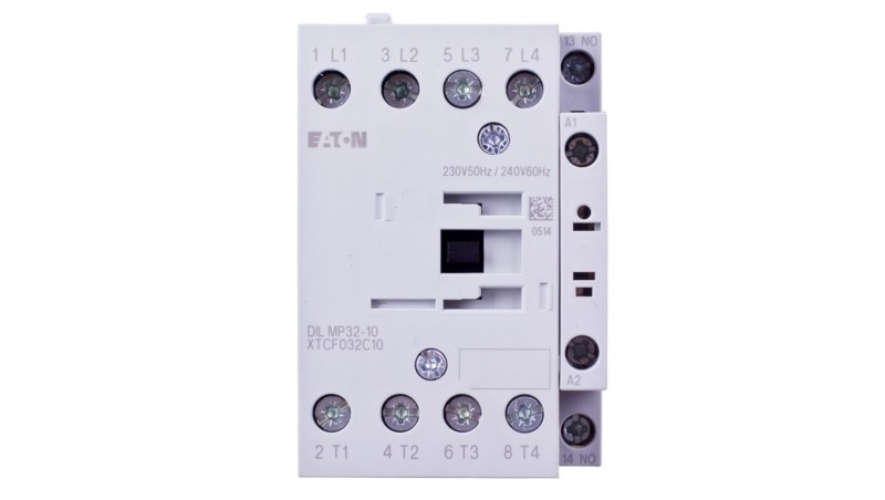 Stycznik mocy 32A AC-1 4P 230V AC 1Z 0R DILMP32-10(230V50HZ,240V60HZ) 109797 Stycznik mocy 32A AC-1 4P 230V AC 1Z 0R DILMP32-10(230V50HZ,240V60HZ) 109797