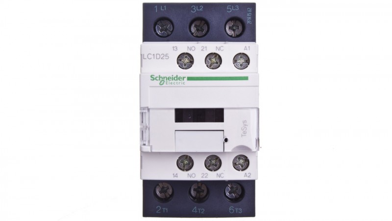 TeSys Deca Stycznik mocy 25A 3P 220V AC 1Z 1R LC1D25M7 TeSys Deca Stycznik mocy 25A 3P 220V AC 1Z 1R LC1D25M7