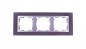 Simon 82 Ramka potrójna pozioma kamień łupek/ ramka pośrednia aluminium mat 82937-63