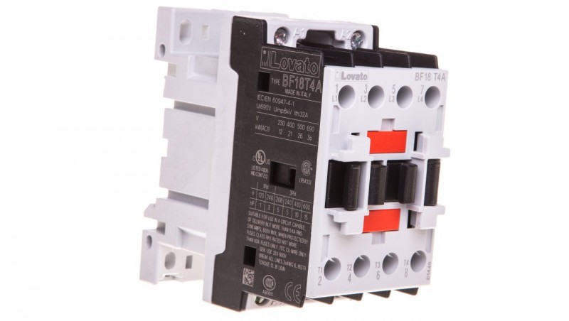Stycznik mocy 4P 32 A AC1 cewka 230 VAC 50/60 Hz BF18T4A230 Stycznik mocy 4P 32 A AC1 cewka 230 VAC 50/60 Hz BF18T4A230